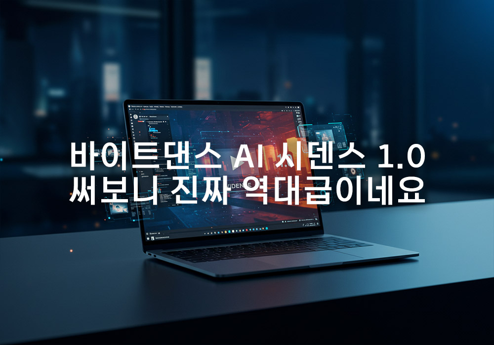 바이트댄스 AI, 구글 VO3 이긴 시덴스 1.0 사용법