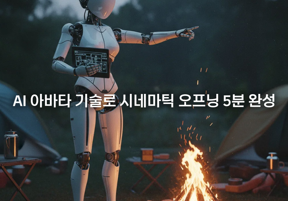AI 영상 제작 2단계 핵심 레시피: AI 아바타 기술로 시네마틱 오프닝 5분 완성