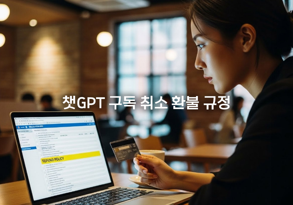 챗GPT 구독 취소 환불 규정, 남은 기간 비용 돌려받는 결제 경로별 팁