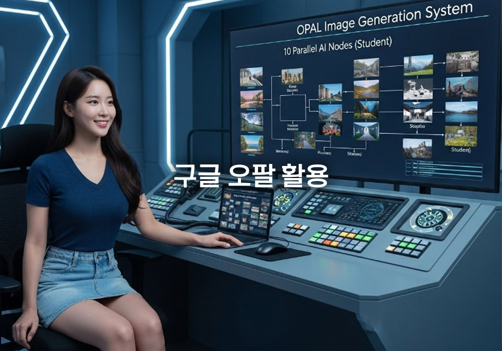 구글 오팔 활용, 다중 학생 전략으로 블로그 이미지 대량 생성 자동화