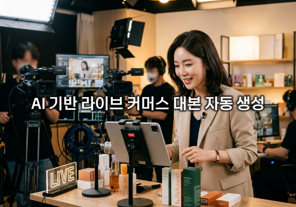 AI 기반 라이브 커머스 대본 자동 생성: 실시간 방송 콘텐츠 제작 최적화