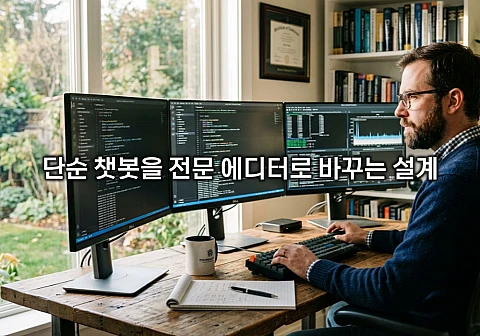AI 블로그 글쓰기 자동화, 단순 챗봇을 전문 에디터로 바꾸는 설계 철학 AI 블로그 글쓰기 자동화, 단순 챗봇을 전문 에디터로 바꾸는 설계 철학