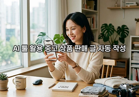 AI 툴 활용 중고 상품 판매 글 자동 작성으로 거래 성사율 높이는 법