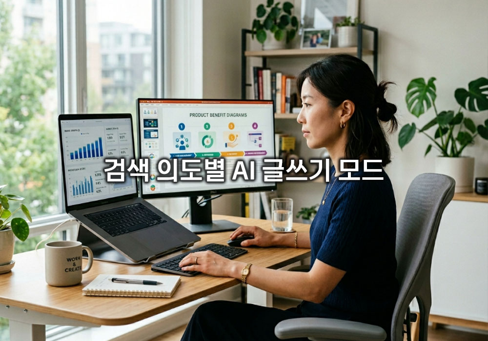 블로그 전략: 검색 의도별 AI 글쓰기 모드 분기 처리 방법