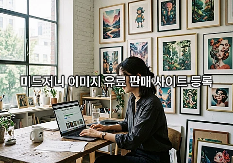 미드저니 이미지 유료 판매 사이트 등록 절차와 상업적 수익화 가이드