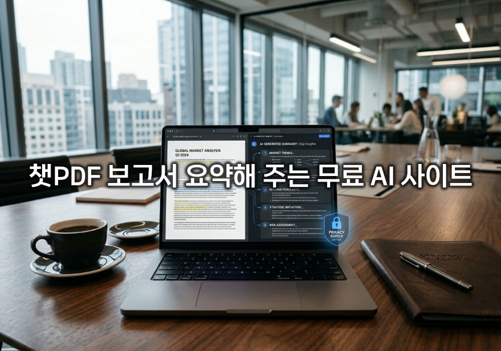 PDF 보고서 요약해 주는 무료 AI 사이트 보안 안심 비교, 기밀 유출 없는 안전한 활용법