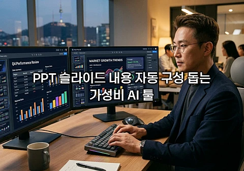 PPT 슬라이드 내용 자동 구성 돕는 가성비 AI 툴 4가지 무료 범위 비교