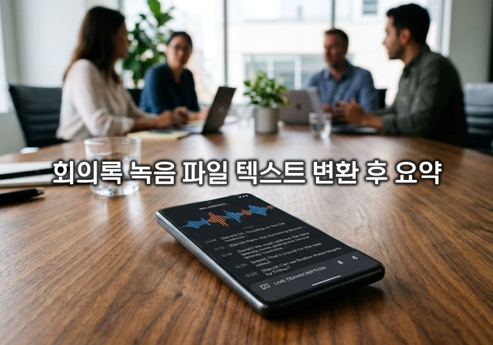 회의록 녹음 파일 텍스트 변환 후 요약해 주는 AI 프로그램 활용 노하우 3가지
