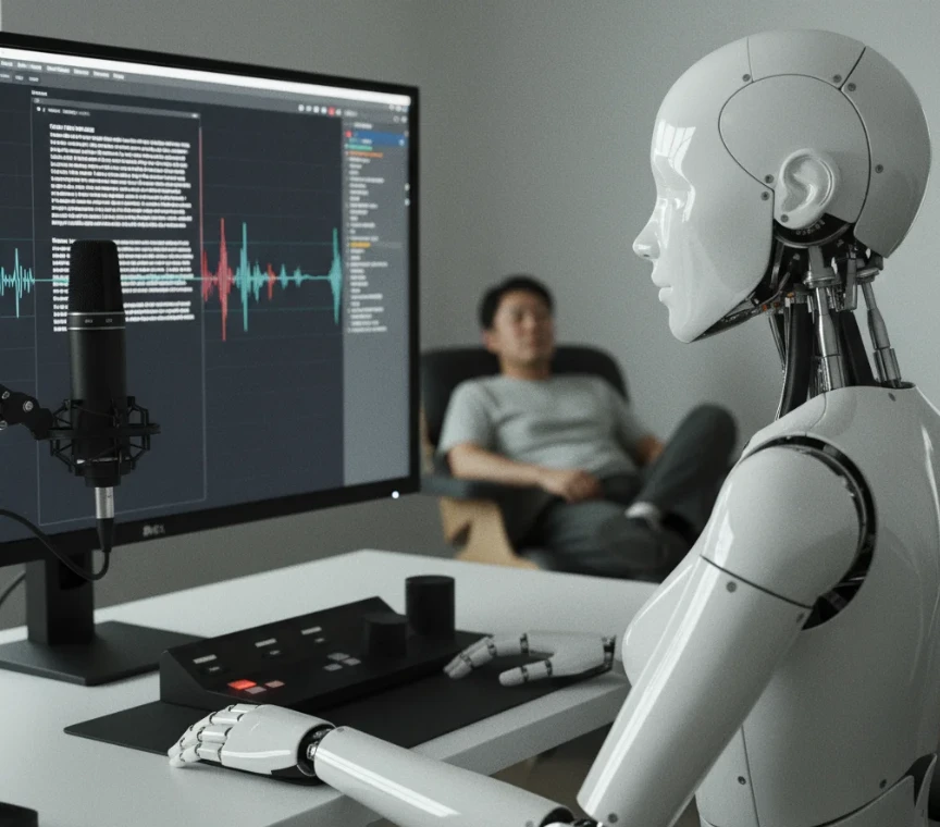 텍스트를 AI 음성과 자막으로 자동 동시 생성하여 편집 효율을 극대화하는 AI