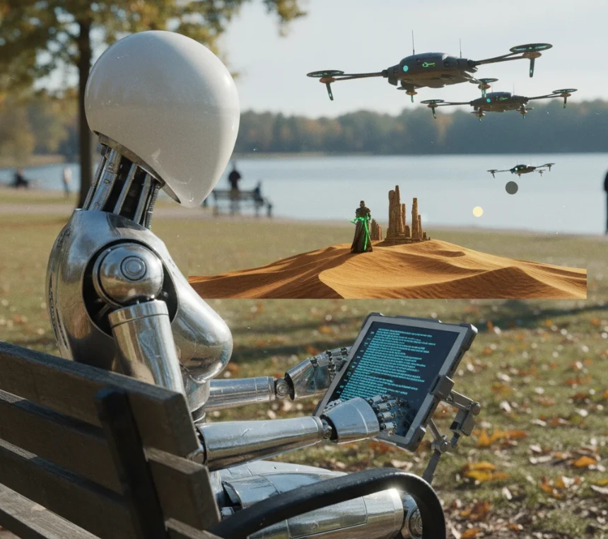 복잡한 영상 클립을 프롬프트 입력으로 신속하게 구현하는 AI의 모습