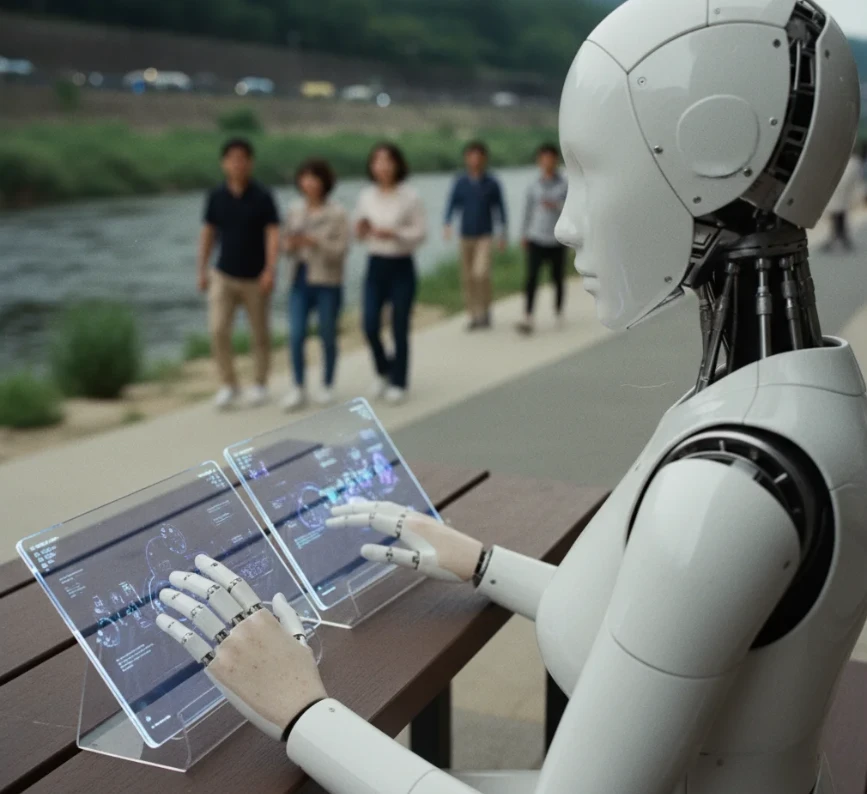 무료 AI 툴의 강점을 조합하는 하이브리드 전략을 활용하는 모습