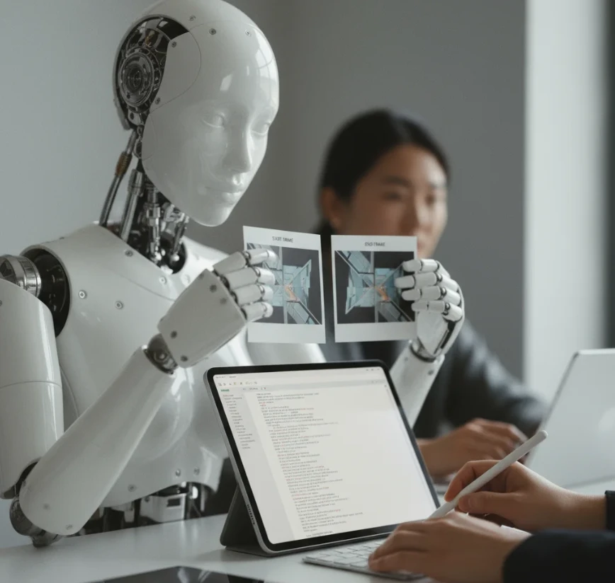 스타트 엔드 프레임을 활용하여 시간의 흐름을 표현하는 창의적 사례