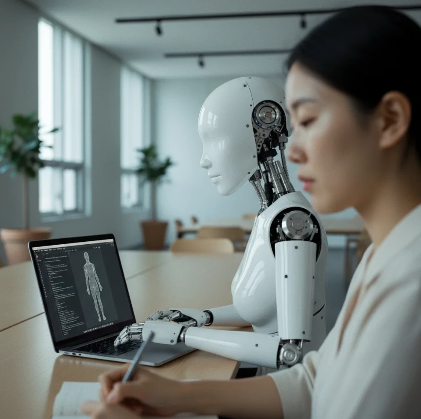 HeyGen의 이미지 더빙 기능으로 정적인 이미지를 생동감 있는 영상으로 변환하는 모습