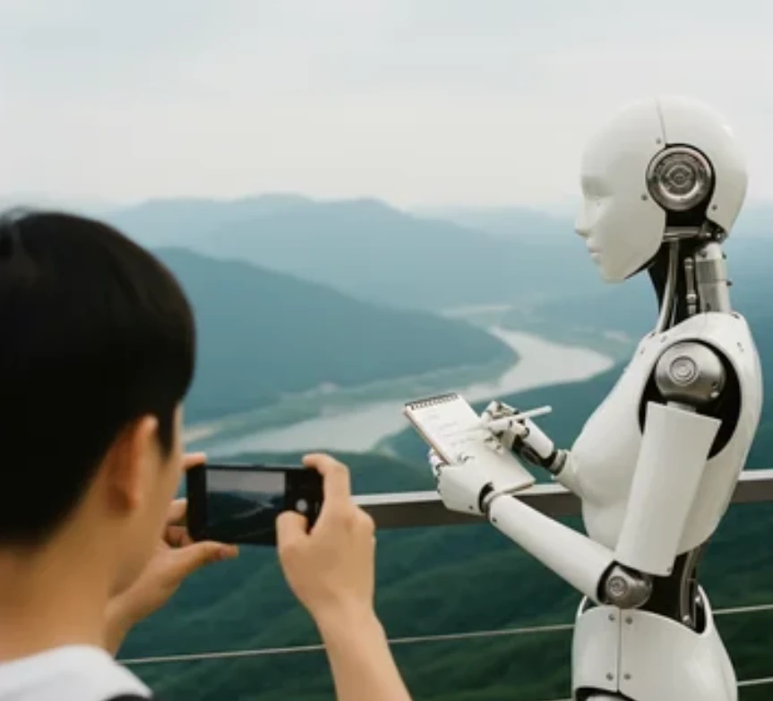 AI 부업 성공을 위해 '선택과 집중', '꾸준함', '개성 및 검수', '확실한 목표 설정'이라는 핵심 원칙을 지키는 장면