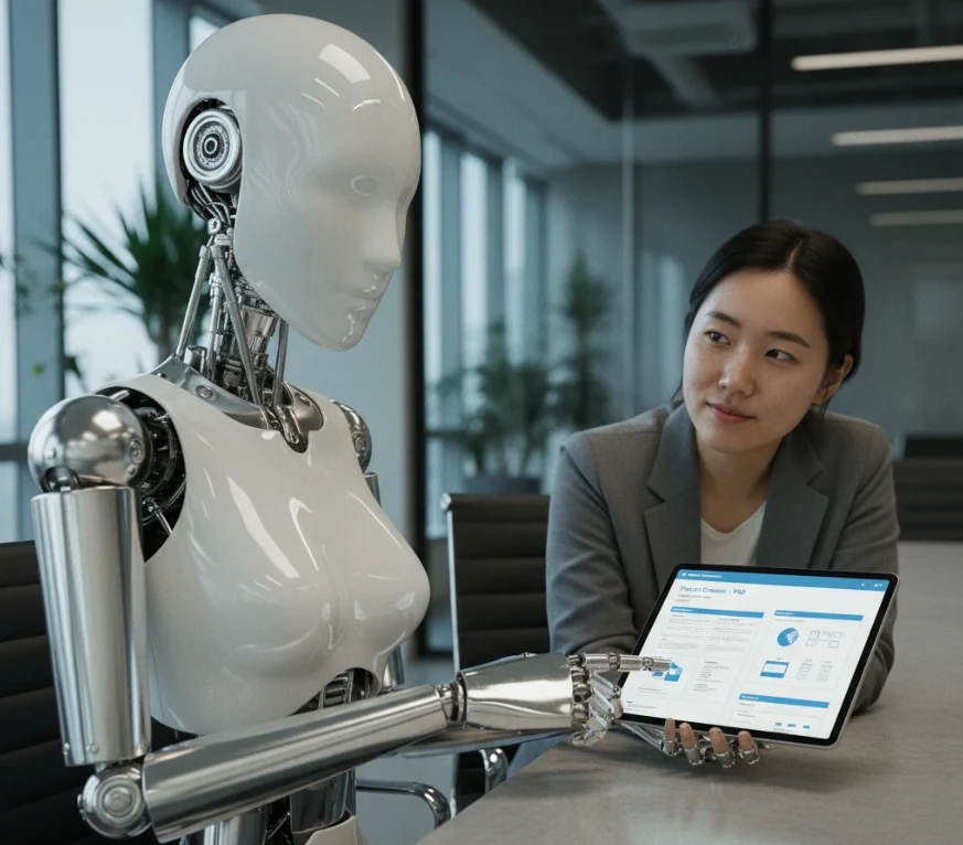 AI 코딩 에이전트에게 핵심 기능, 기술 스택 등을 명시한 구체적인 개발 계획을 수립하는 장면