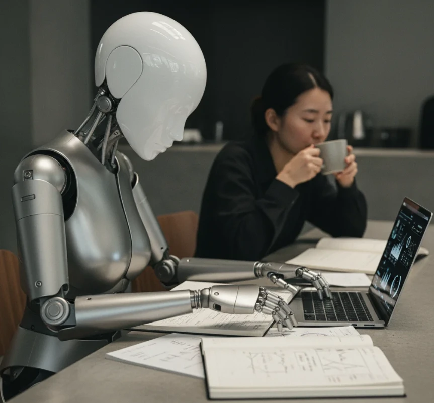 롱폼 채널 성공을 위해 경쟁 채널 데이터, 타겟 시장 등을 철저히 딥 벤치마킹하는 AI의 모습