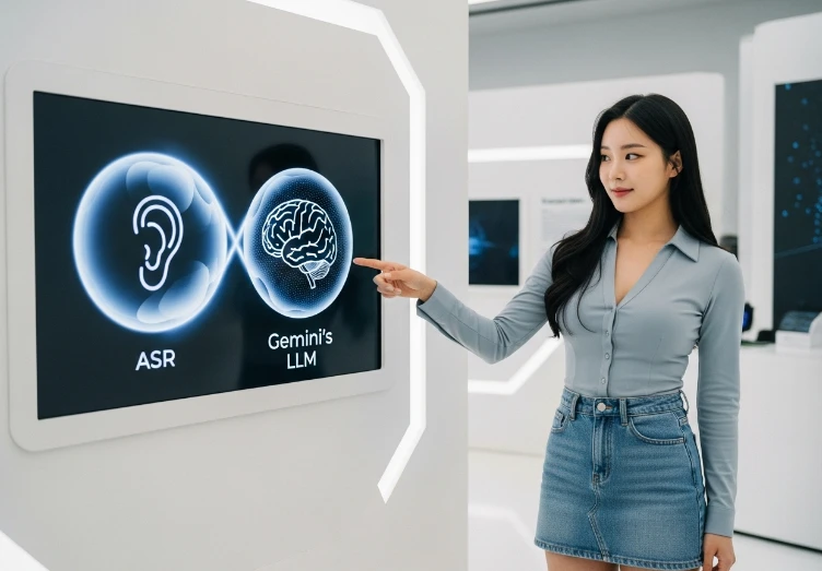 구글 어시스턴트의 ASR 기술과 Gemini AI의 추론 능력이 결합된 AI 비서.