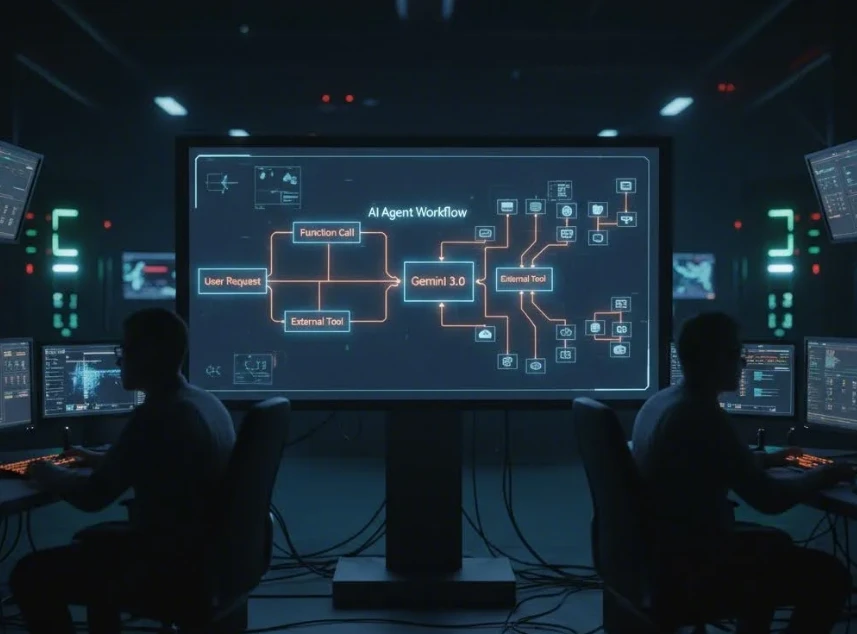 에이전트 워크플로우를 보여주는 복잡한 시스템 아키텍처 다이어그램