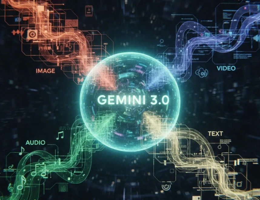 제미나이 3.0의 통합 멀티모달 구조 개념도 제미나이 3.0의 통합 멀티모달 구조 개념도