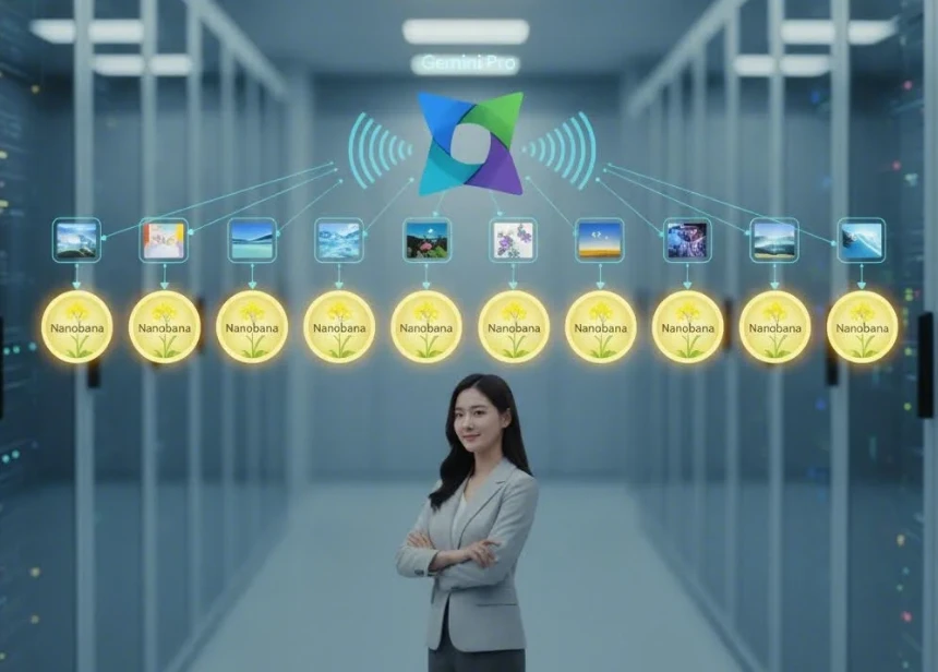 10개의 작은 AI 노드가 병렬로 작동하는 분산 시스템