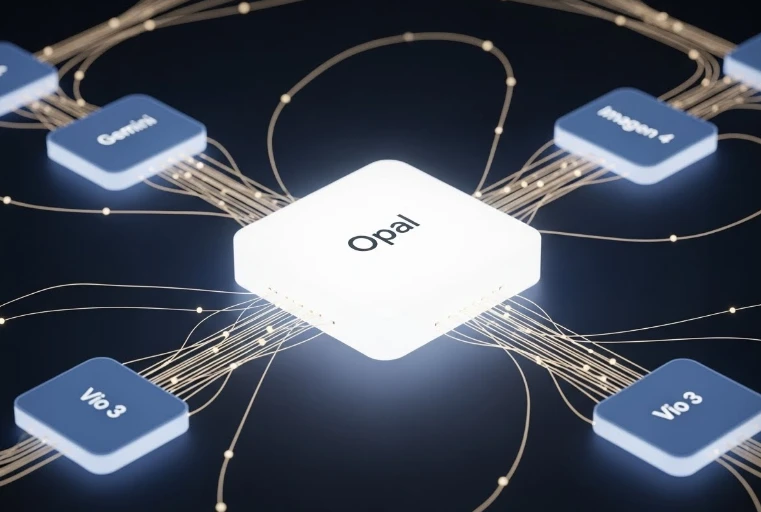 구글 오팔이 제미나이와 이미지 모델을 연결하는 다이어그램