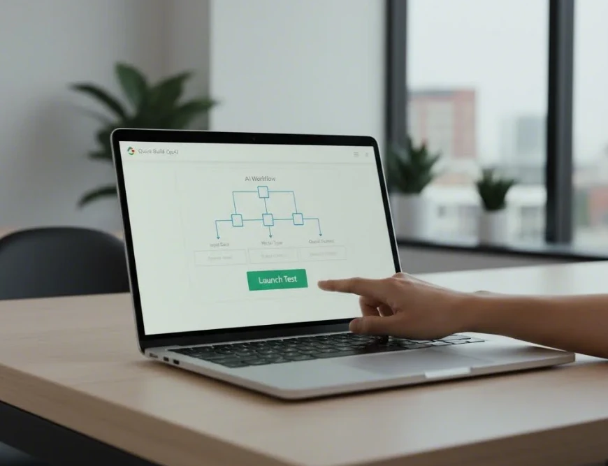 1인 창업가가 노트북으로 MVP를 검증하는 모습