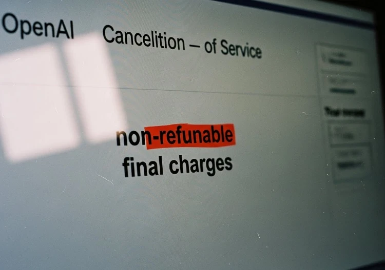 챗지피티 구독 취소 후 환불 불가 관련 화면