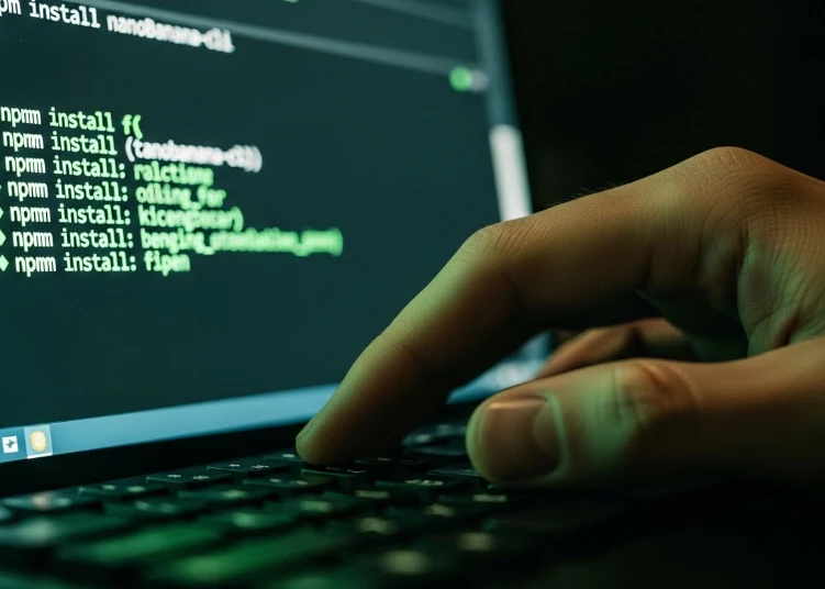 CLI 터미널에 나노바나나 설치 명령어를 입력하는 모습